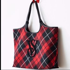 Victoria's Secret NWT Plaid Tote Bag
